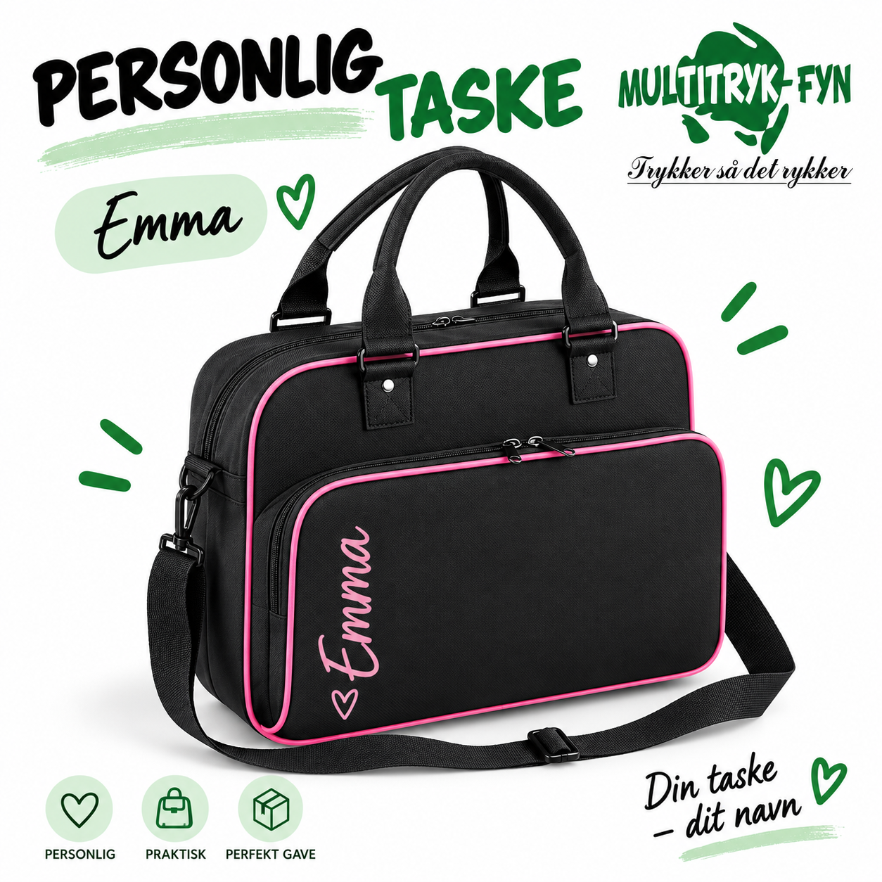 Skuldertaske i retro stil BagBase BG145 - Billede 4